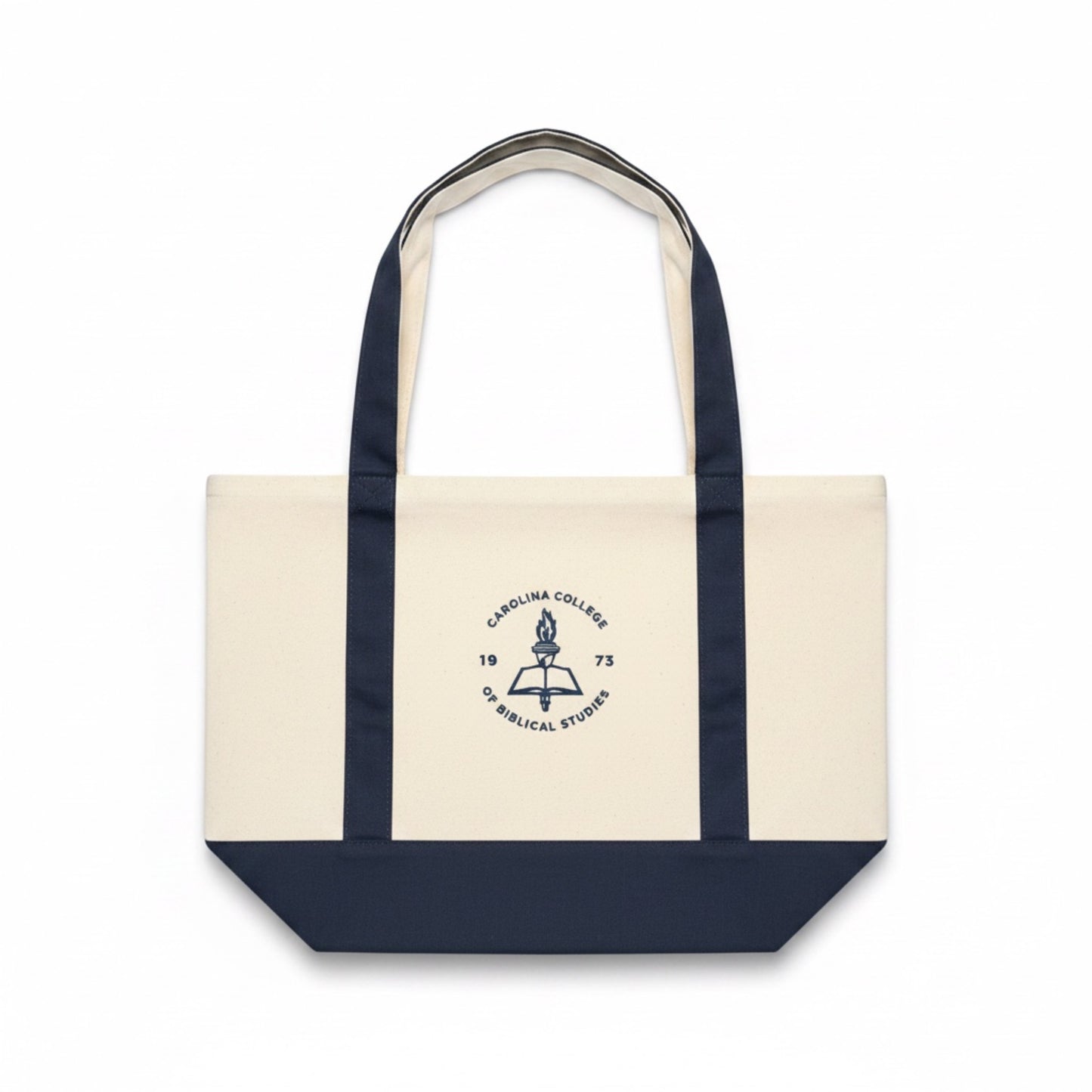Two-Toned Canvas Tote Bag