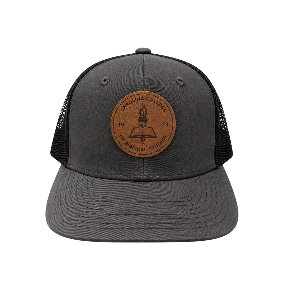 Trucker Snapback Meshback Hat - Gray Steel & Black