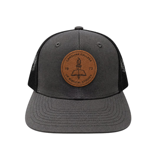 Trucker Snapback Meshback Hat - Gray Steel & Black