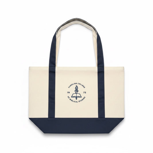 Two-Toned Canvas Tote Bag